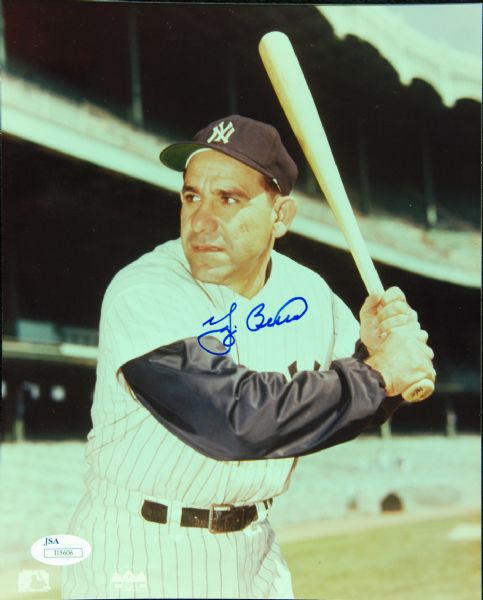 Yogi Berra Signed 8x10 Photo (JSA)