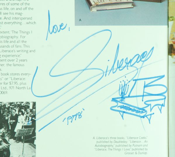 Liberace Signed Mr. Showmanship Program (PSA/DNA)