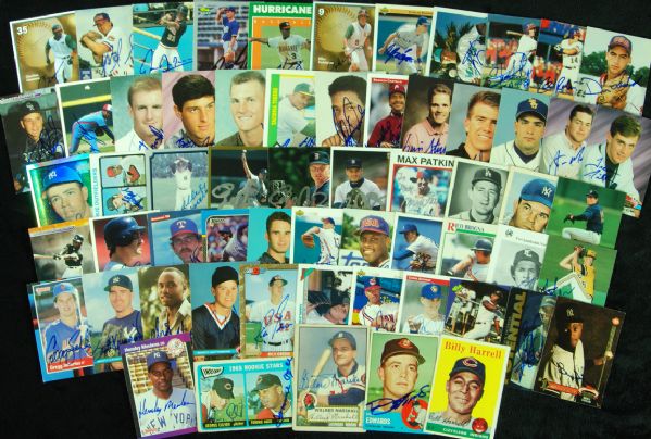 Signed Card Collection (1952-2001) with Clemens, Sain, Allie Reynolds