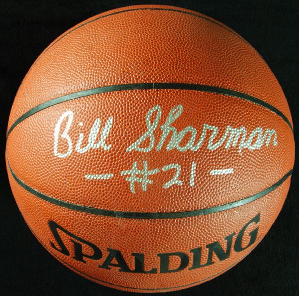 Bill Sharman Signed Spalding Basketball