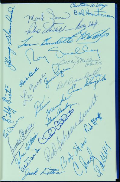 Multi-Signed The Milwaukee Braves Book (42 Signatures)