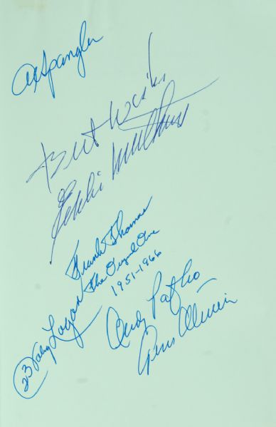 Multi-Signed The Milwaukee Braves Book (42 Signatures)