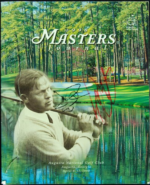 Tiger Woods Signed 1998 Masters Program 
