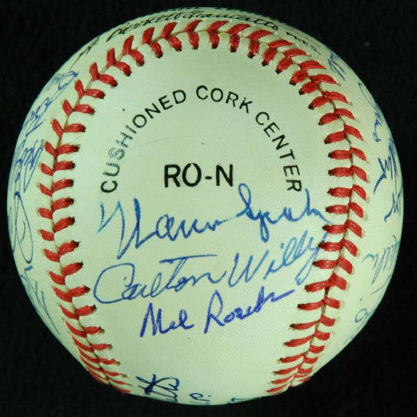 1957 Milwaukee Braves World Champs Team-Signed Baseball (19 Signatures)