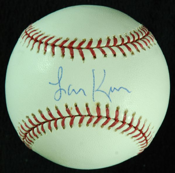 Larry King Single-Signed OML Baseball (PSA/DNA)