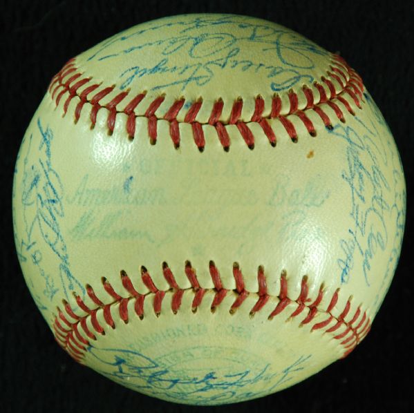 1951 New York Yankees Team-Signed Baseball (30 Signatures)
