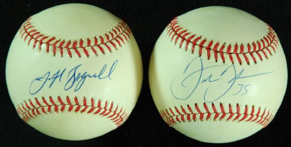 Frank Thomas & Jeff Bagwell Single-Signed Baseballs (2)