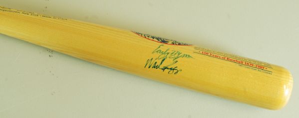Wage Boggs & Early Wynn Signed Doubleday Field Bat