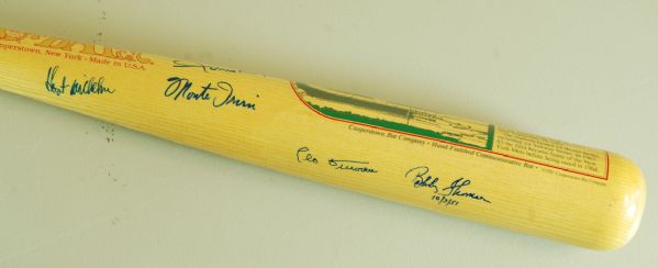 Multi-Signed Polo Grounds Commemorative Bat (7 Signatures) with Willie Mays