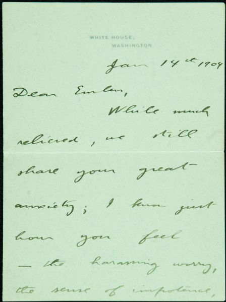 Theodore Roosevelt Signed Hand-Written Letter (1904) (PSA/DNA)