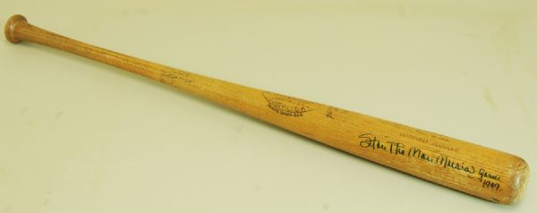 Stan Musial 1949 Game-Used Signed Louisville Slugger Bat Gamer 1949 (PSA/DNA 7.5)