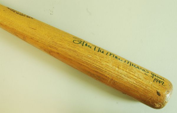 Stan Musial 1949 Game-Used Signed Louisville Slugger Bat Gamer 1949 (PSA/DNA 7.5)