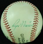 Roger Maris Signed Baseball (PSA/DNA)