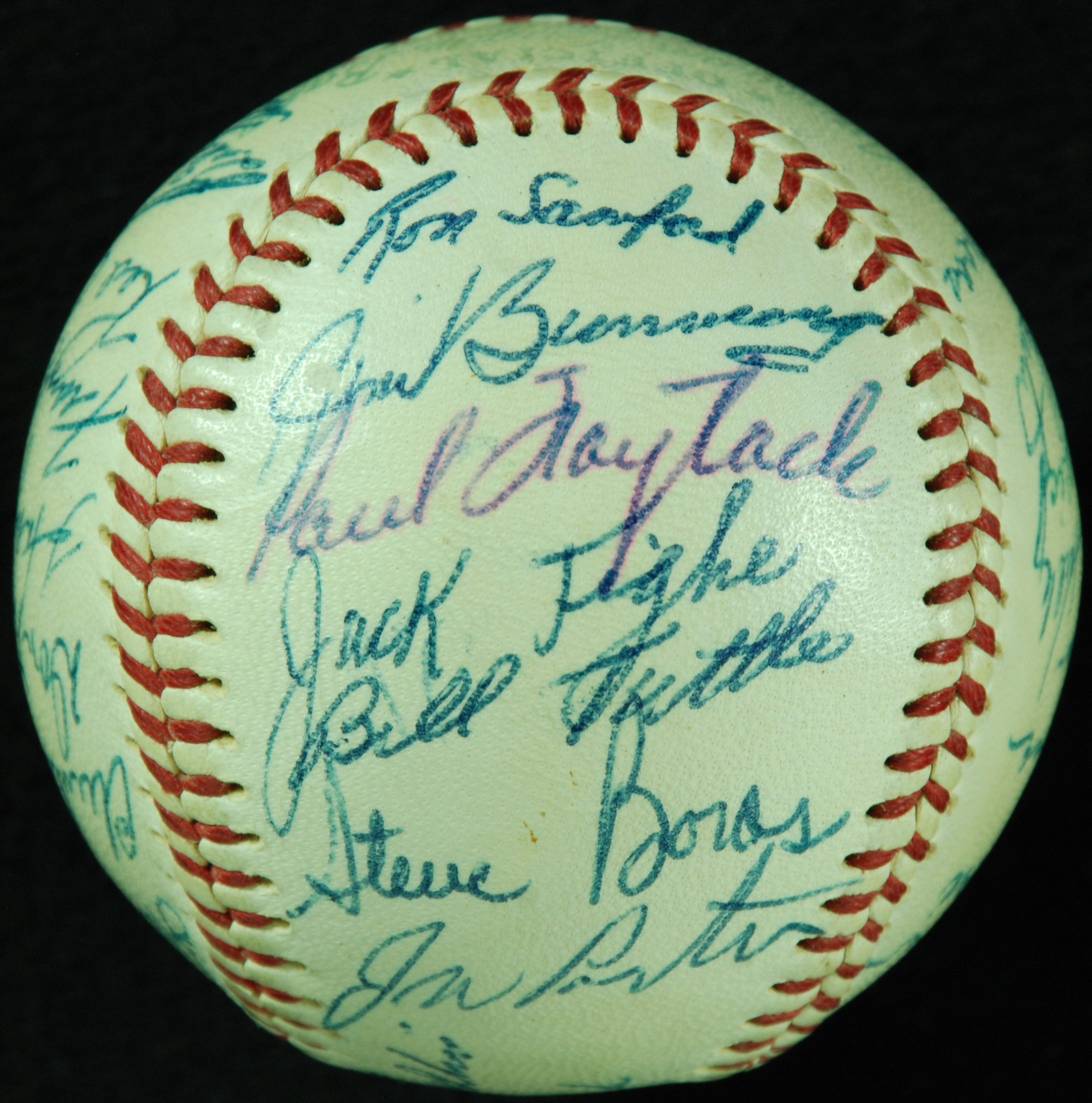 1957 Detroit Tigers Team Signed Baseball.  Autographs Baseballs, Lot  #44219