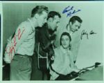 Million Dollar Quartet 11x14 Photo Signed by Jerry Lee Lewis, Johnny Cash & Carl Perkins (Graded PSA/DNA 10)