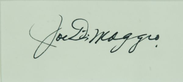 Marilyn Monroe Signed Check (1959) with Joe DiMaggio Cut Signature Display