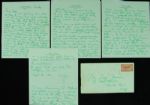 Ty Cobb Signed (4) Page Handwritten Letter (Graded PSA/DNA 9)