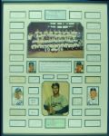 1955 Brooklyn Dodgers World Champions Team-Signed Cut Signature Display (36) (Spence) (JSA)