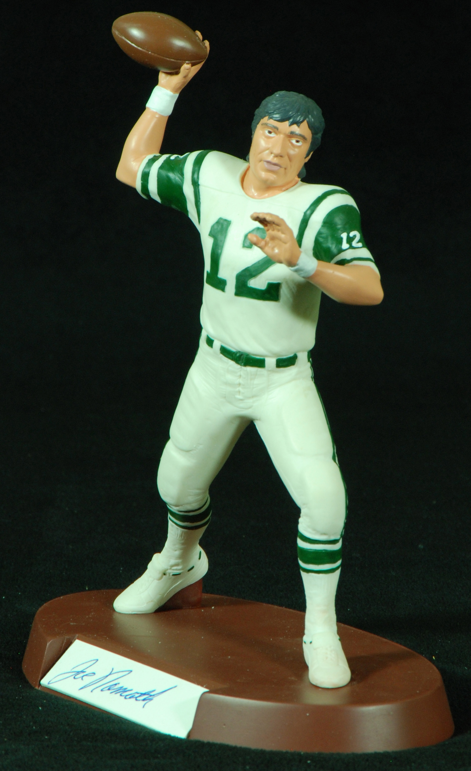 Lot Detail - Joe Namath Signed (White Jersey) Salvino Figurine