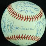 2000 New York Yankees World Champions Team-Signed World Series Baseball (32) (JSA)