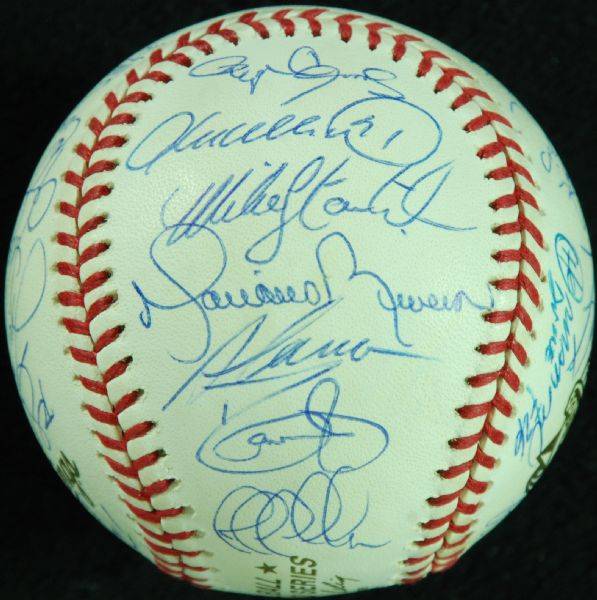 2000 New York Yankees World Champions Team-Signed World Series Baseball (32) (JSA)