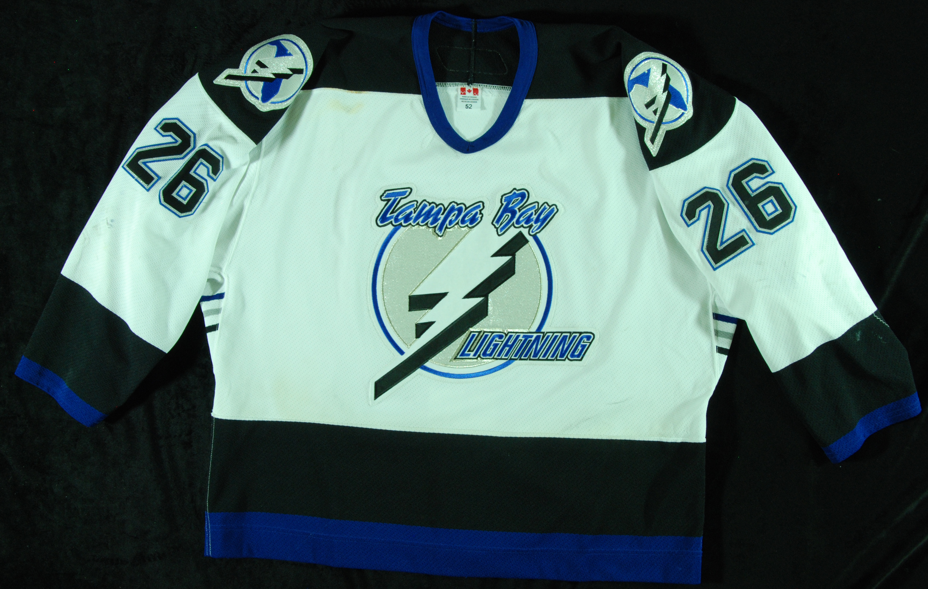 Martin St. Louis 00'01 (1st Year w Tampa) Tampa Bay Lightning Game Worn  Jersey