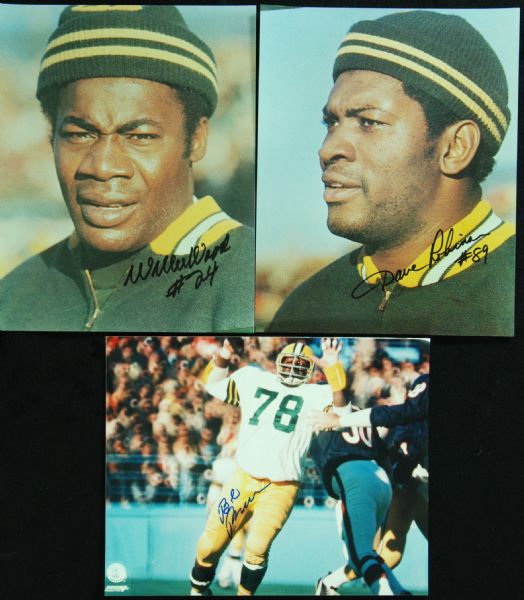 Green Bay Packers Super Bowl I Signed 8x10 Photo Group (38/41 Possible)