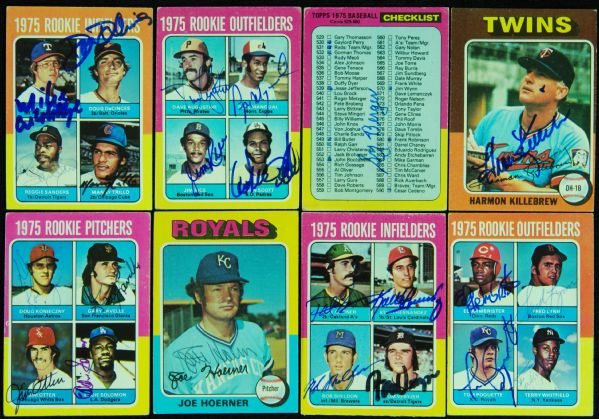 1975 Topps Baseball Signed Near-Complete Set  (640/660)
