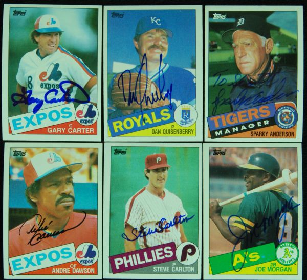 1985 Topps Baseball Signed Near-Complete Set (788/792)