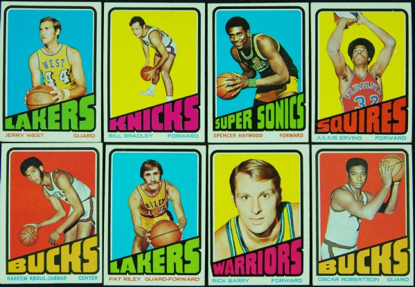 1972-73 Topps Basketball Grouping With Hall of Famers (500)