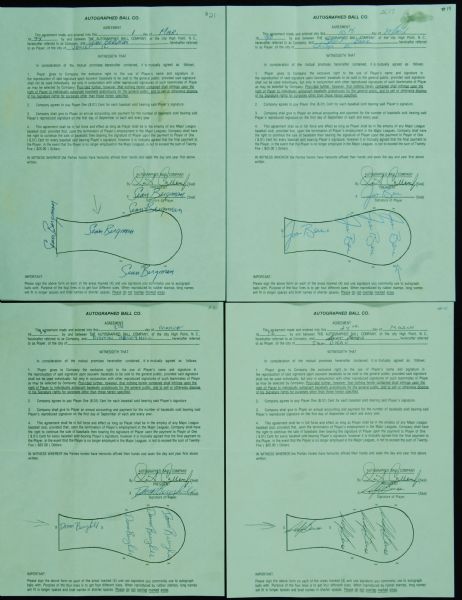 Multi-Signed Autoball Baseball Contracts (100+) 