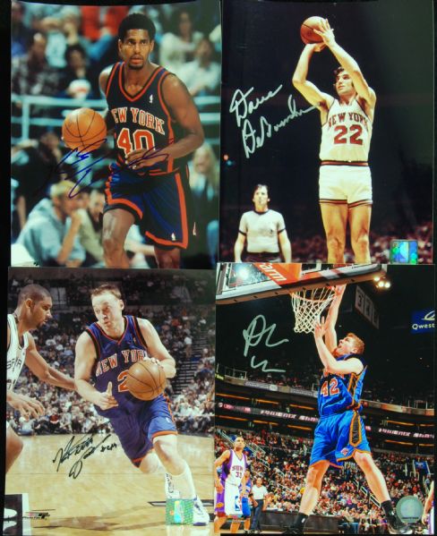 New York Knicks Signed 8x10 Photos (8) with Dave DeBusschere