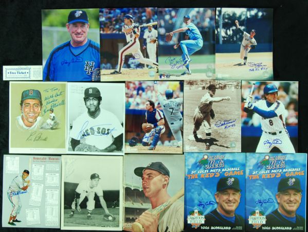Baseball 8x10 Photos Group (85) with Musial, Gary Carter, Doerr
