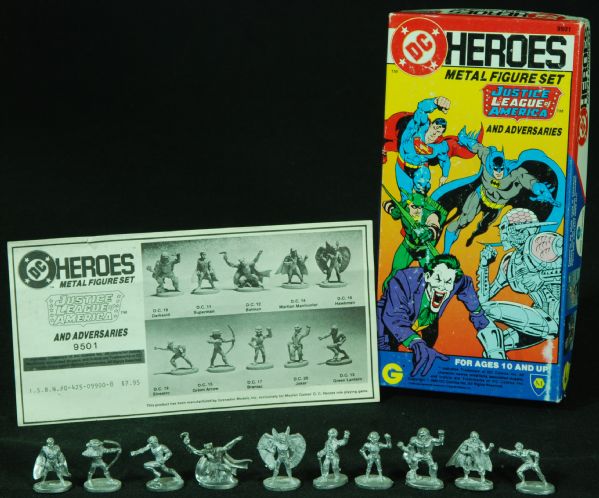 DC Heroes Metal Figures Set (10) (1985) NIB