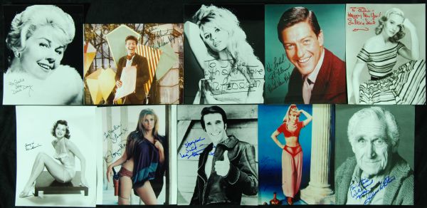 Signed 8x10 Photo Group with Personalizations (10) with Bardot, Racquel Welch, Doris Day