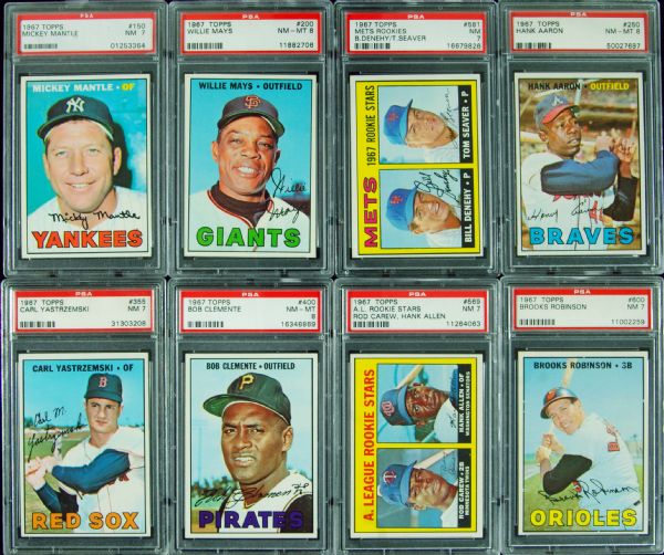 1967 Topps Baseball High-Grade Complete Set (609)
