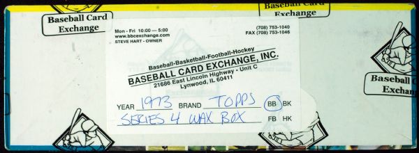 1973 Topps Baseball Series 4 Wax Box (24) (BBCE)