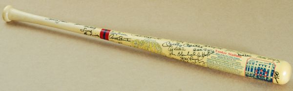 New York Yankees Multi-Signed Cooperstown Bat Co. Yankee Stadium Bat (69 Signatures, 11 HOFers) (PSA/DNA)