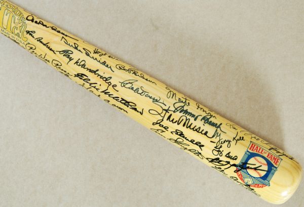 Stunning Multi-Signed HOFer Cooperstown Bat (63 Signatures) with Mantle, Williams (PSA/DNA)