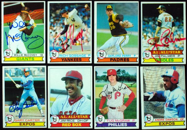1979 Topps Baseball Signed Near Complete Set (608/726)