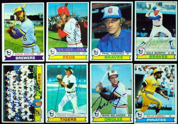 1979 Topps Baseball Signed Near Complete Set (608/726)