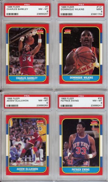 1986-88 Fleer Basketball High-Grade Sets (3)