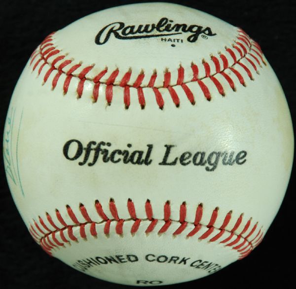 Satchel Paige Single-Signed Rawlings Baseball Dated 9-29-81 (JSA)