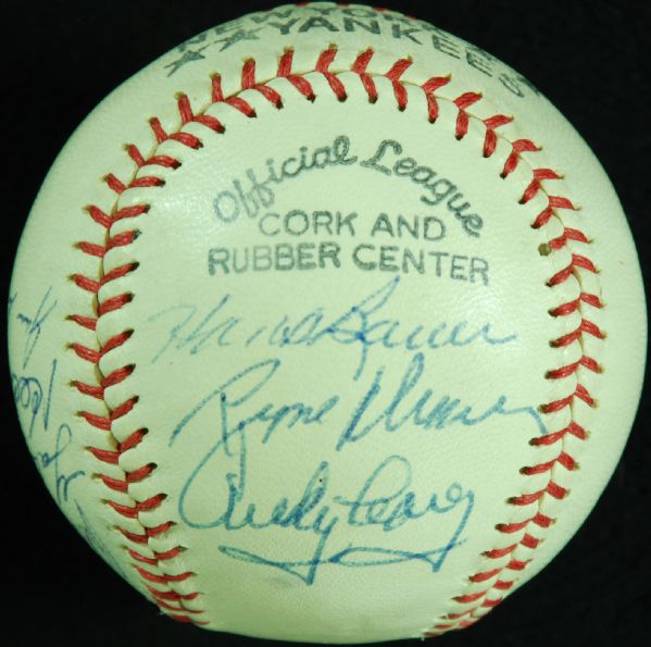 Yankees Greats Multi-Signed Baseball (12)