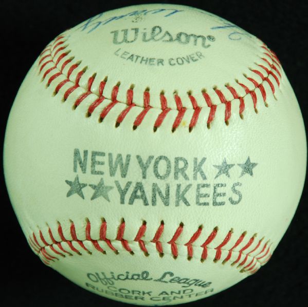 Yankees Greats Multi-Signed Baseball (12)
