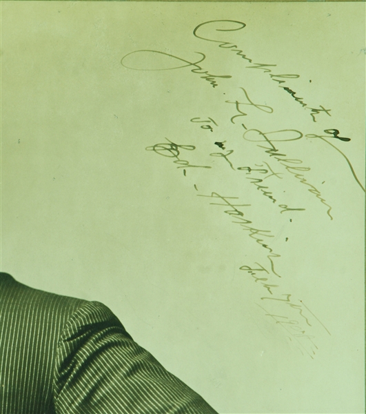 Exquisite John L. Sullivan Signed 16x20 Original Elmer Chickering Cabinet Photo (JSA)