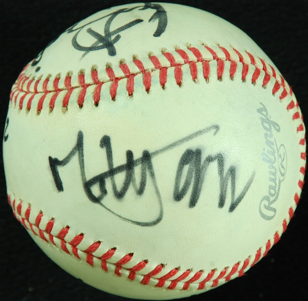 Rolling Stones Group-Signed OML Baseball Dated 2002 (4) (PSA/DNA)