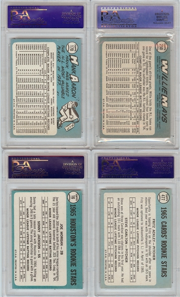 1965 Topps Baseball Complete PSA 8 Graded Master Set (600) (Average Grade 8.01)