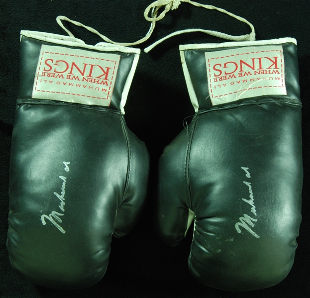 Muhammad Ali Signed When We Were Kings Boxing Gloves (2) (PSA/DNA) 