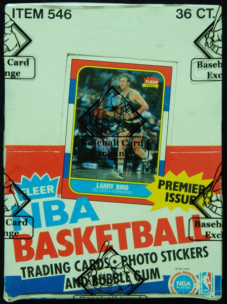 1986-87 Fleer Basketball Wax Box (36) (BBCE)